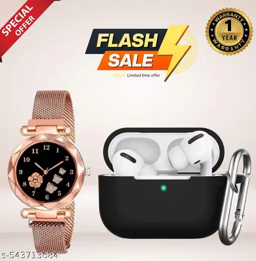 Wireless TWS Bluetooth Ear buds with Free Protective Case (black) | High-Quality Sound | Long Battery Life | Touch Control Ear buds | Comfortable Fit | Bluetooth 5.3 Ear buds | Premium Design Combo | Perfect for Music, Calls, and | Ideal for Gaming, Workout, and Travel